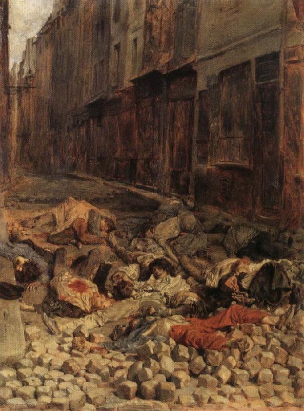 Ernest Meissonier Remembrance of Barricades in June 1848 France oil painting art